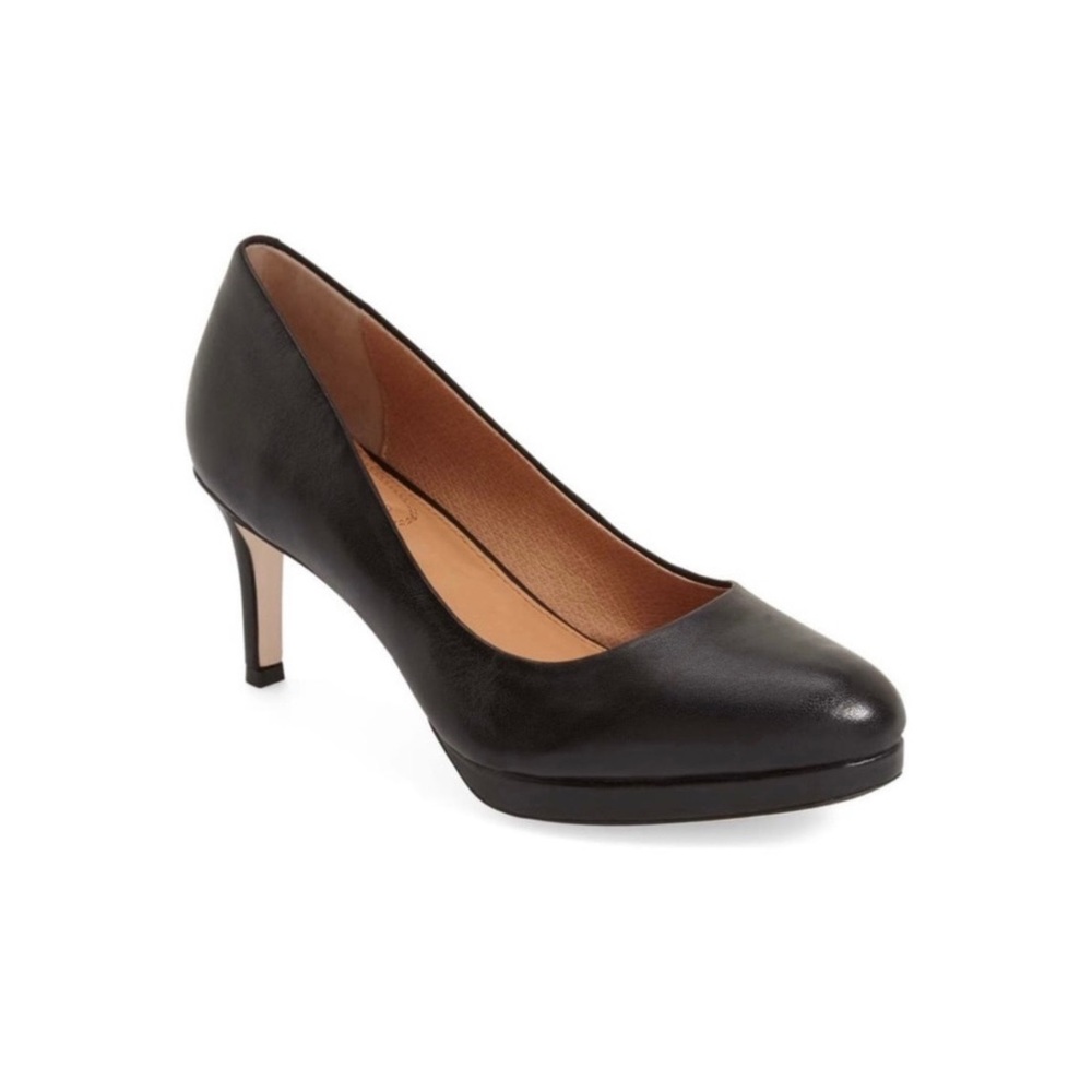 Corso Como Lara Black Leather Pumps